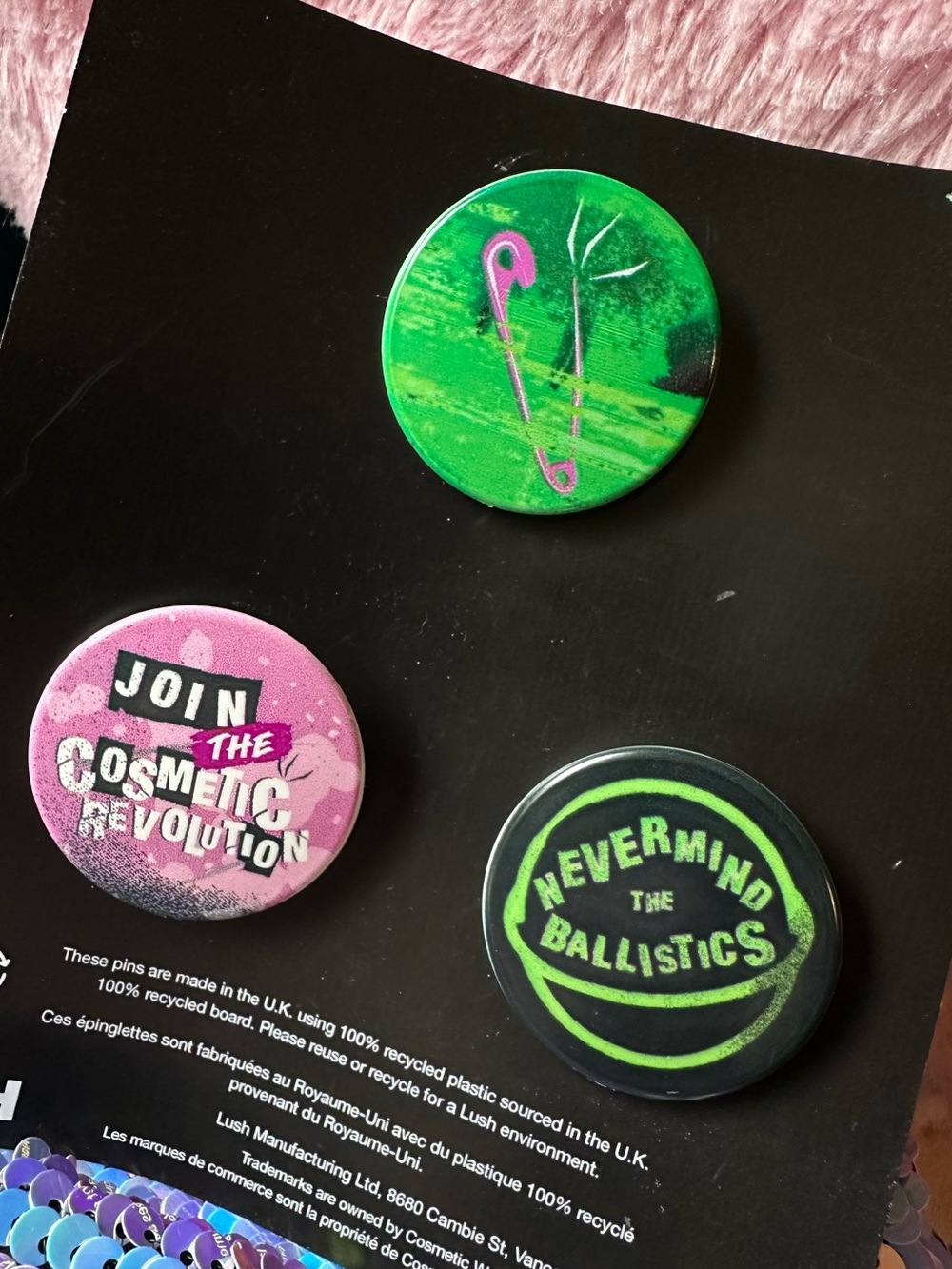 Lush • Kitchen Exclusive Nevermind the Ballistics Safety Pin Set